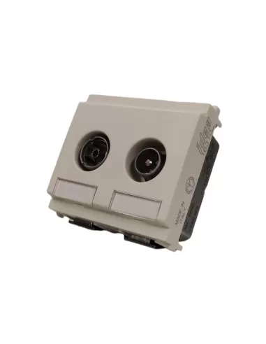 Vimar 16310.05.B Idea Series Toma directa TV-RD-Sat 5Db 2 Módulos Blanco